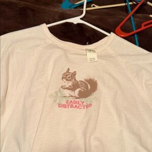 Cream Squirrel Graphic Tee